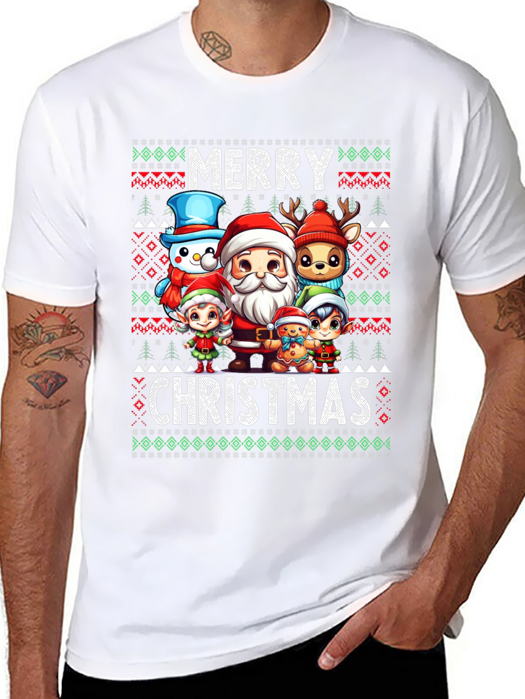 Merry Christmas Character T-Shirt