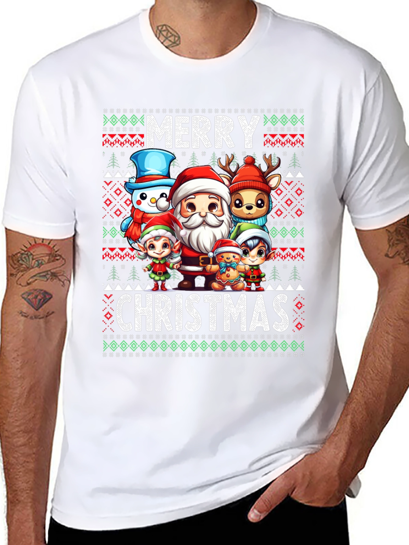 Merry Christmas Character T-Shirt