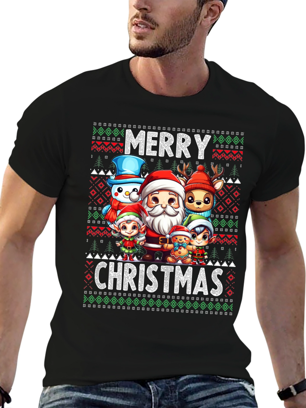 Merry Christmas Character T-Shirt