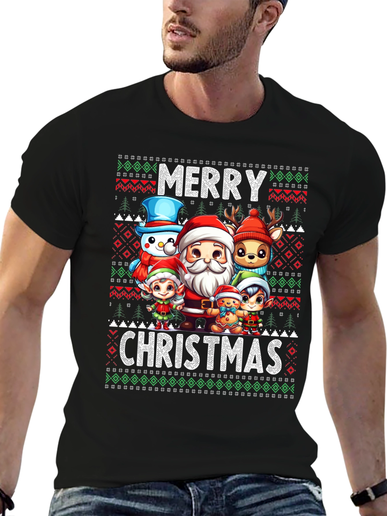 Merry Christmas Character T-Shirt
