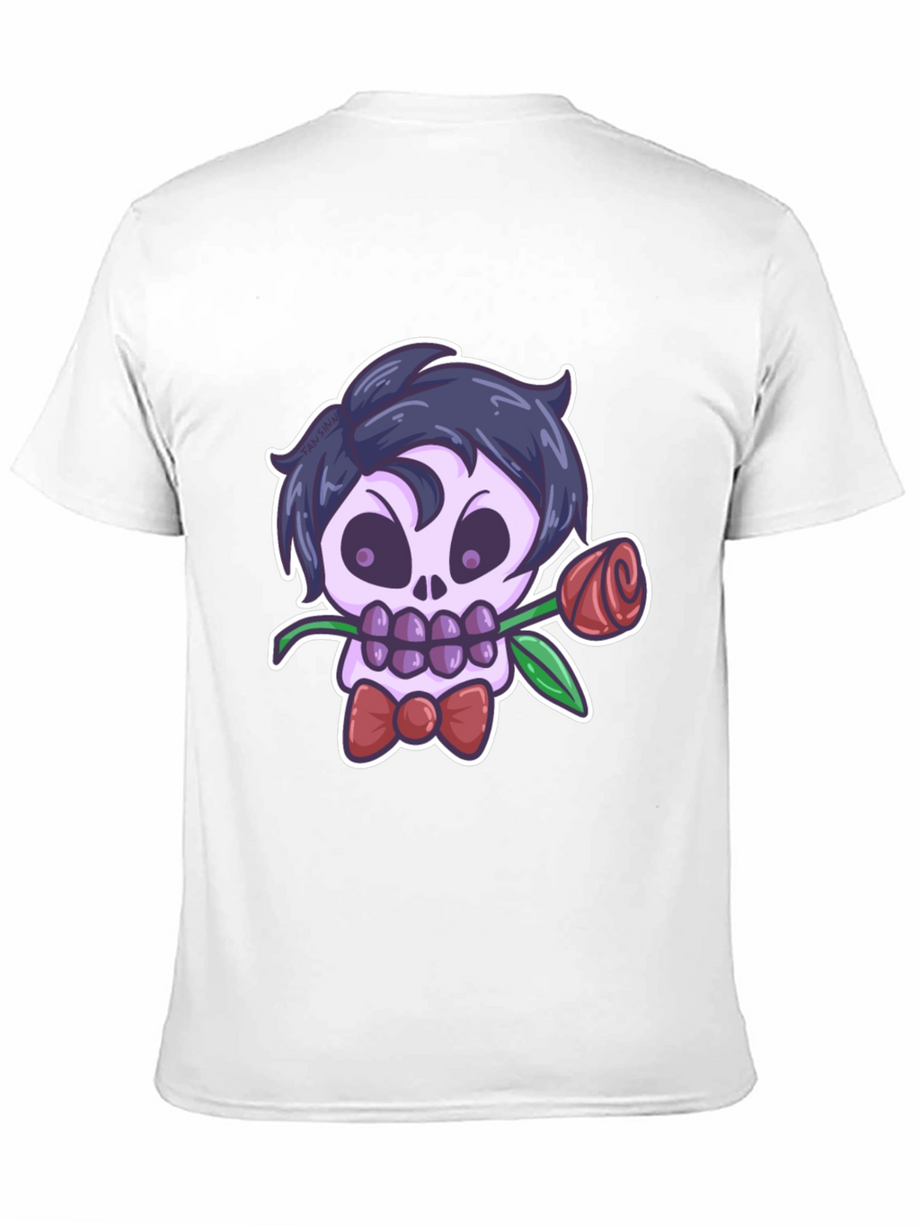 Skull Rose Graphic Tee - Mens Black T-Shirt