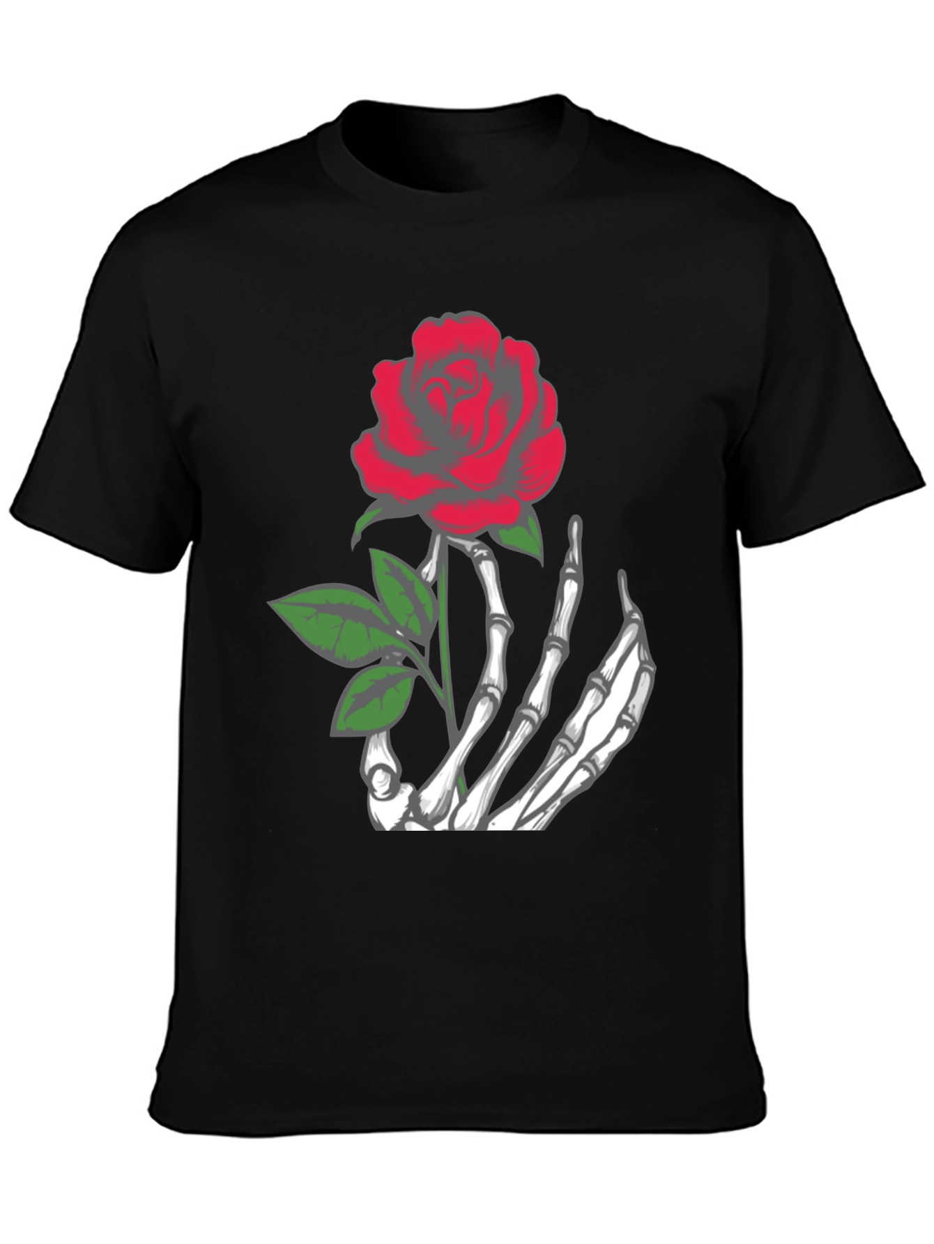 Rose Skeleton Hand T-Shirt