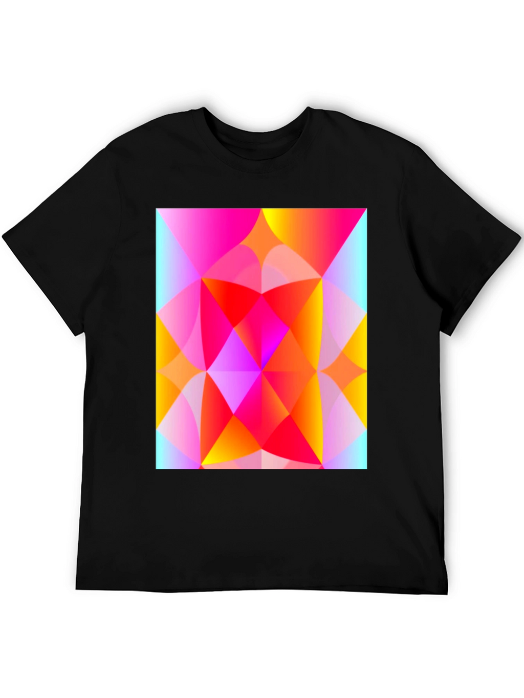 Geometric Art T-Shirt - Vibrant Triangle Design