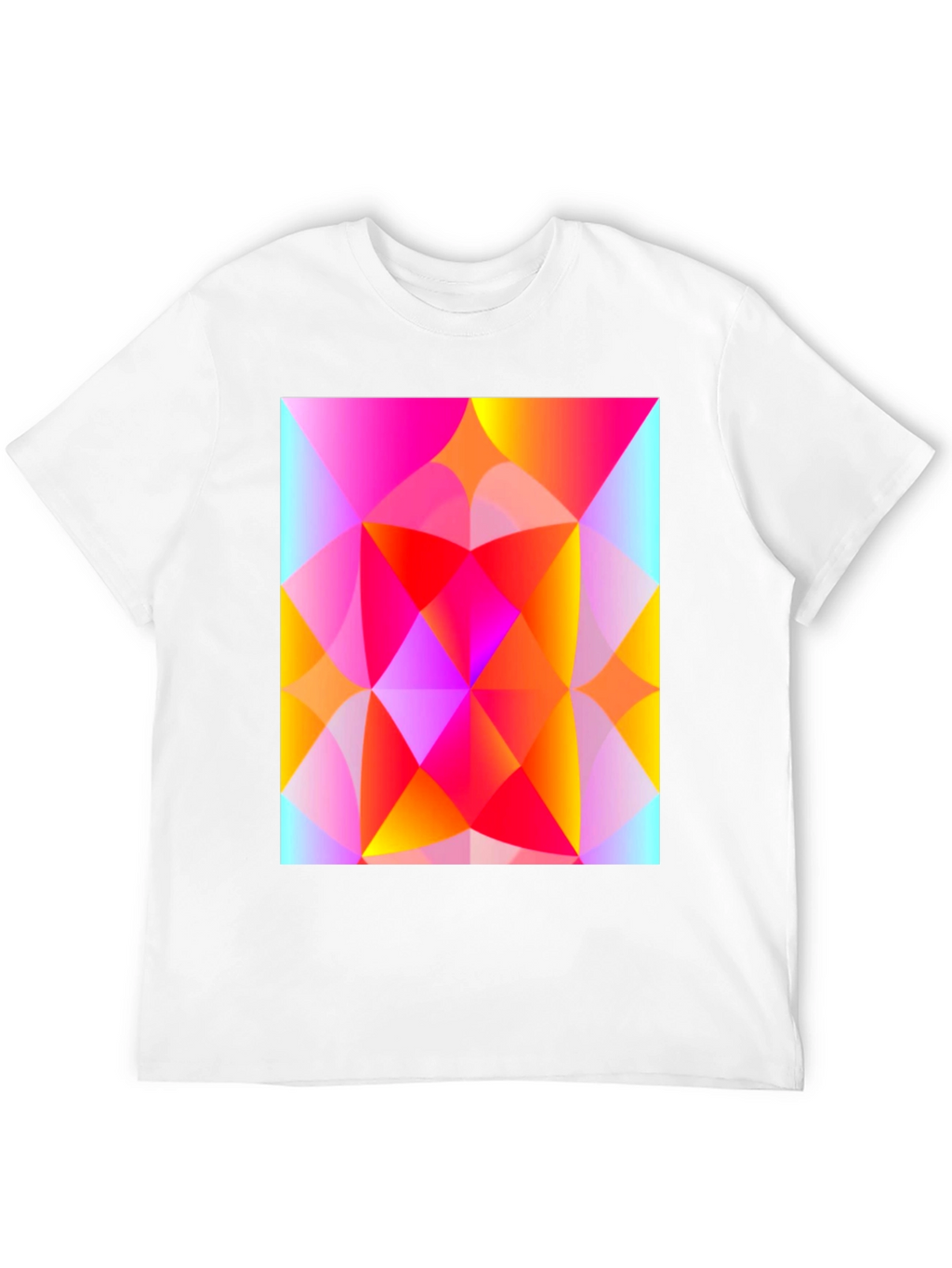 Geometric Art T-Shirt - Vibrant Triangle Design