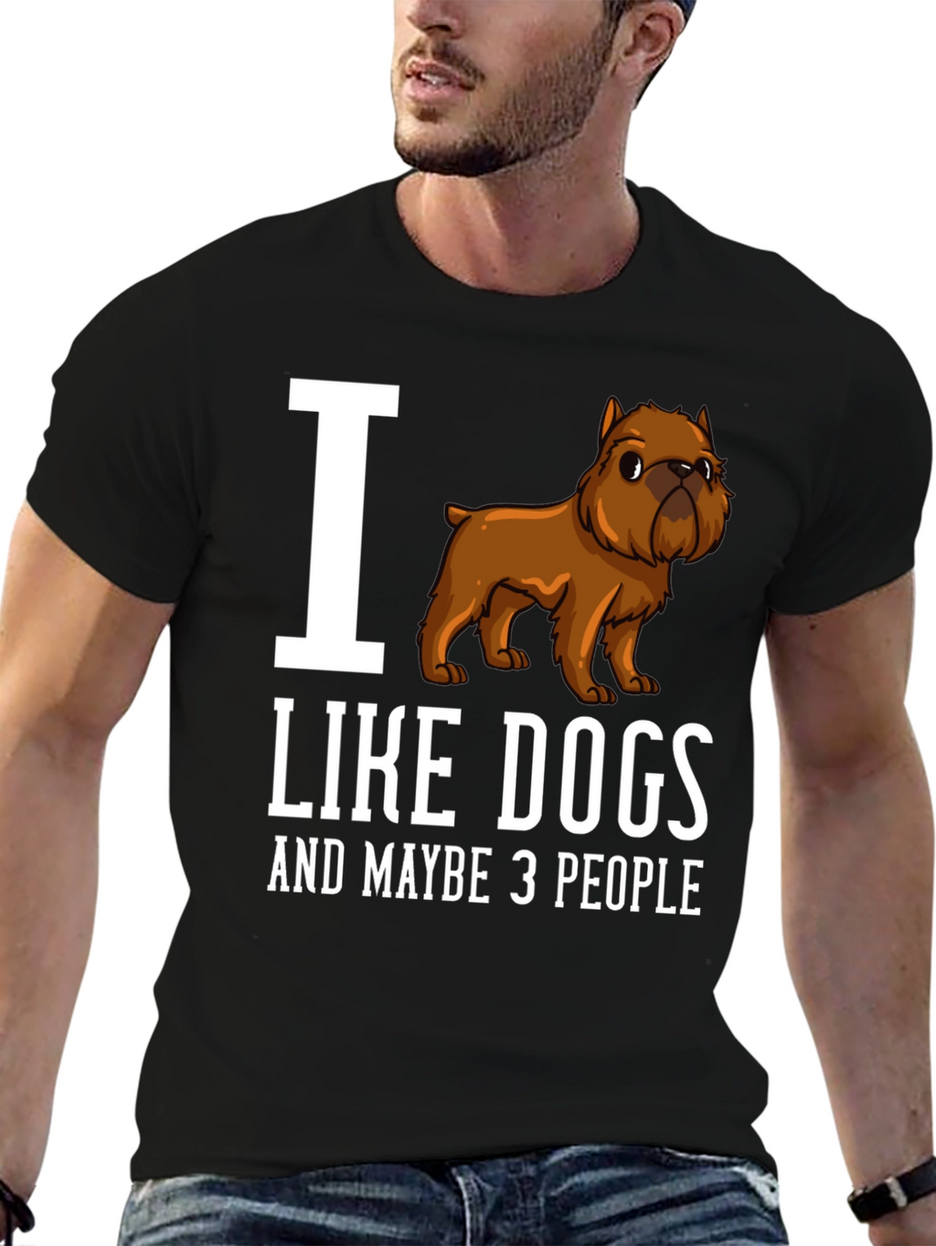 I Love Dogs Funny Graphic T-Shirt