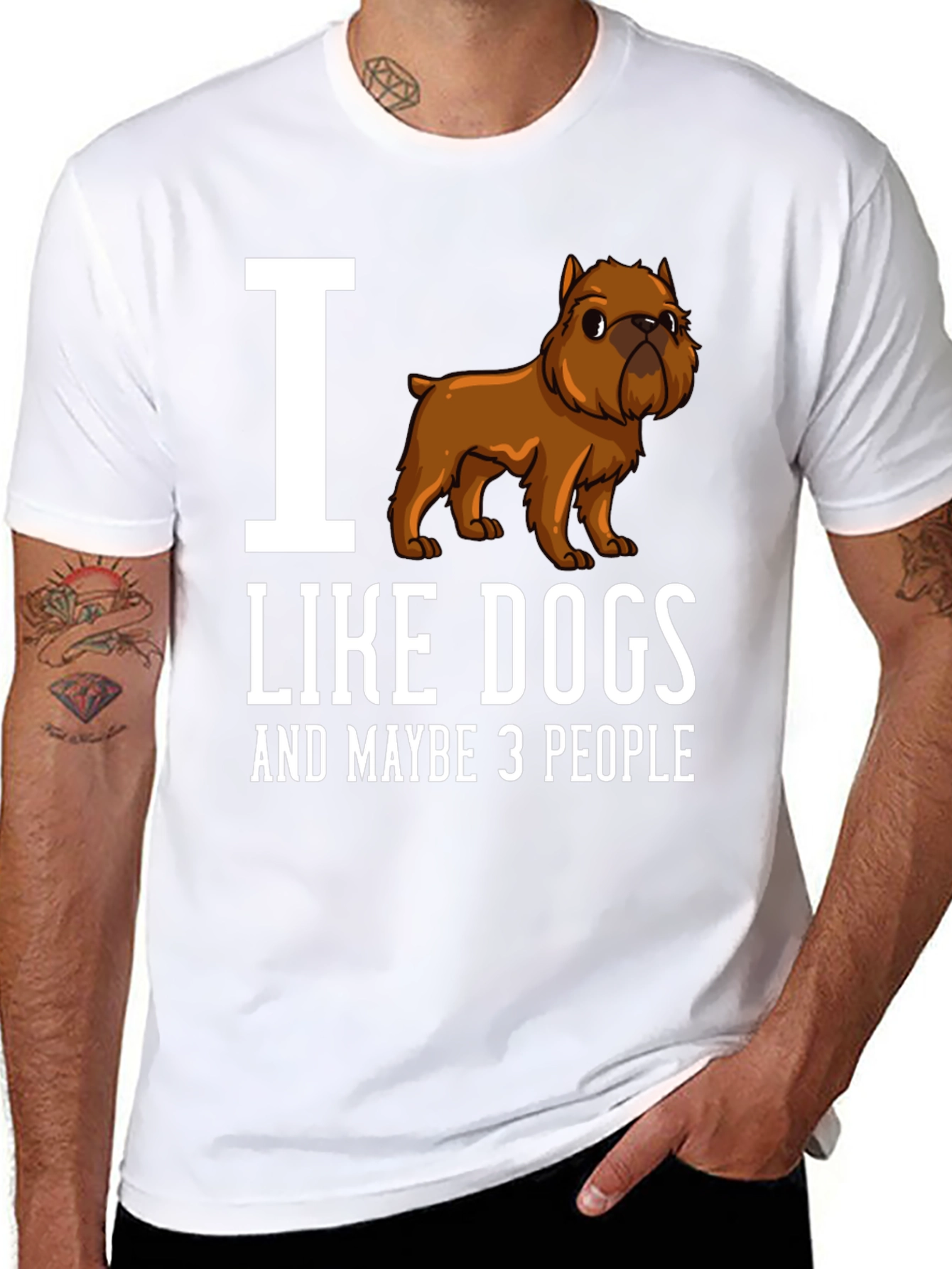 I Love Dogs Funny Graphic T-Shirt