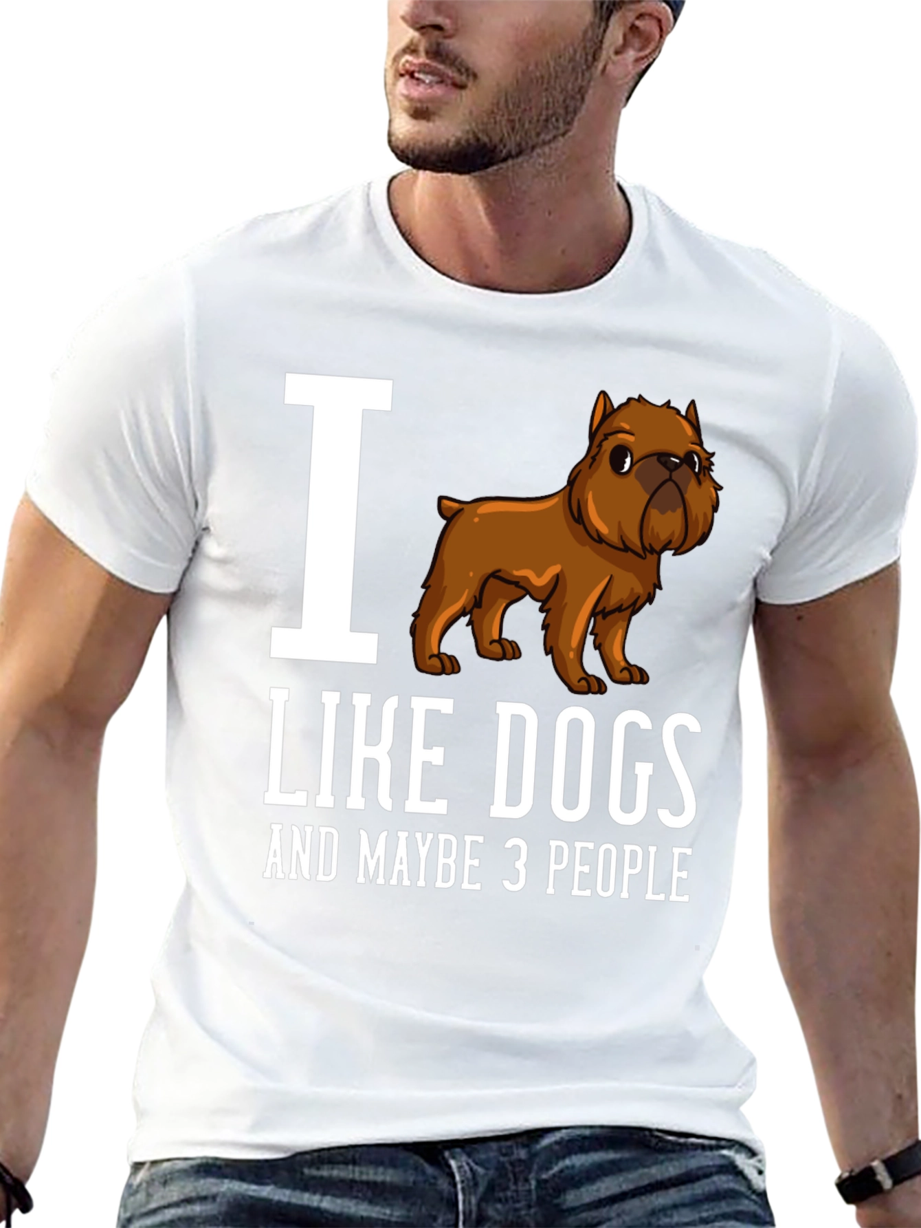 I Love Dogs Funny Graphic T-Shirt