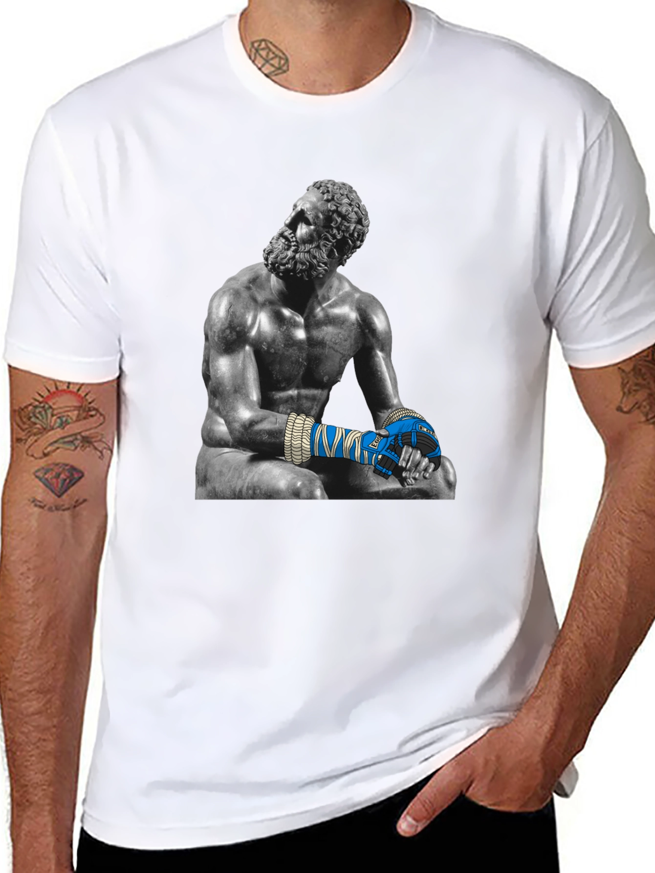 Philosopher Boxer Graphic T-Shirt
