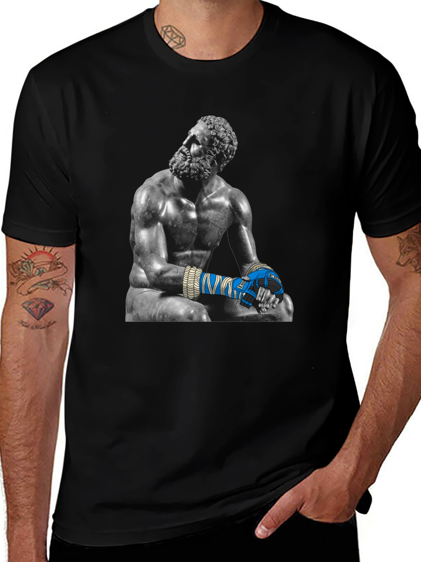 Philosopher Boxer Graphic T-Shirt
