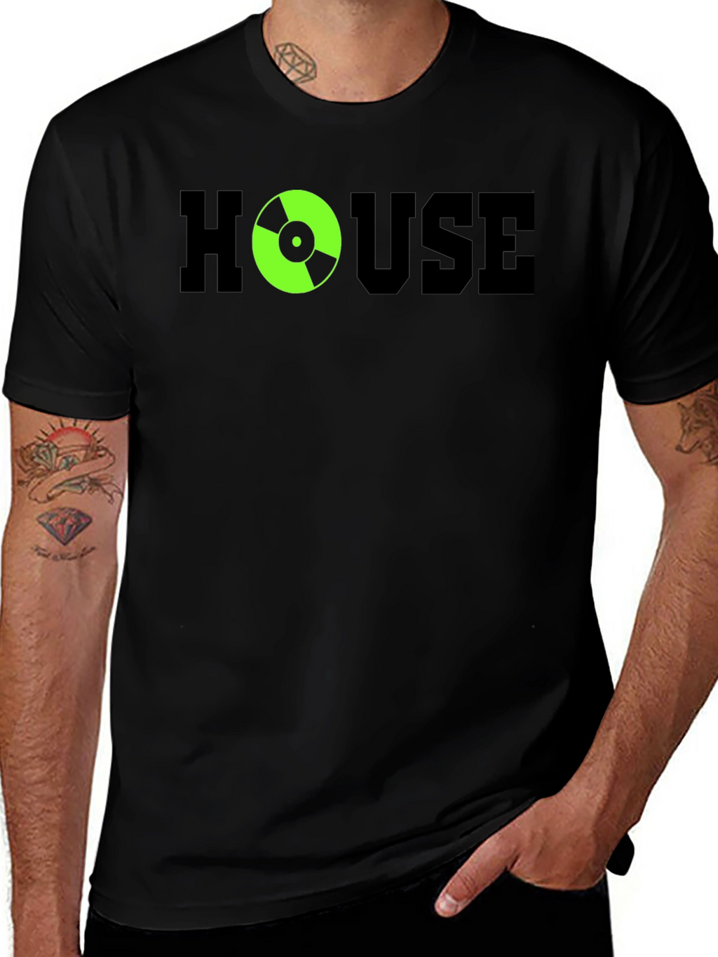 House Music DJ Record Graphic T-Shirt