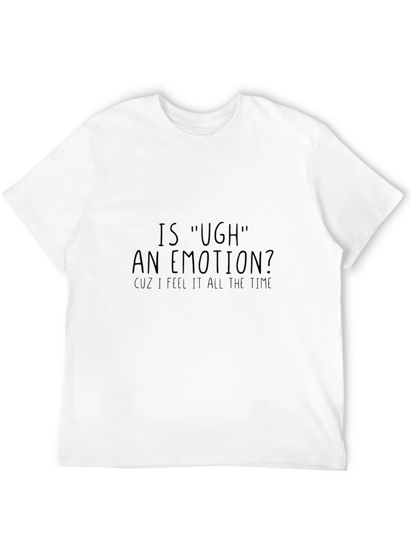 Ugh Emotion Graphic T-Shirt - Casual Wear