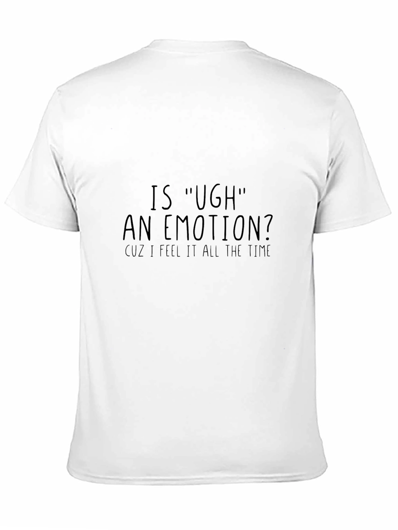 Ugh Emotion Graphic T-Shirt - Casual Wear