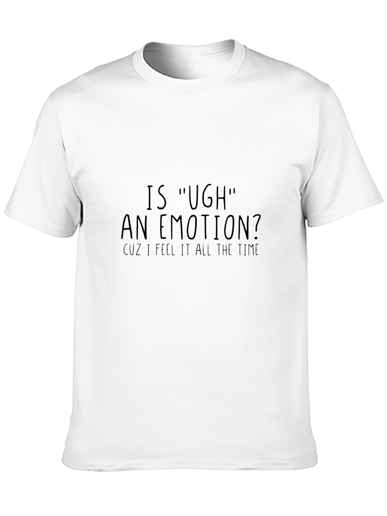 Ugh Emotion Graphic T-Shirt - Casual Wear