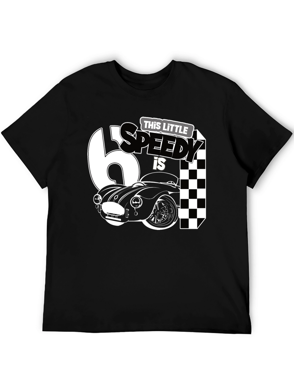 Little Speedy Car Racing Birthday Shirt