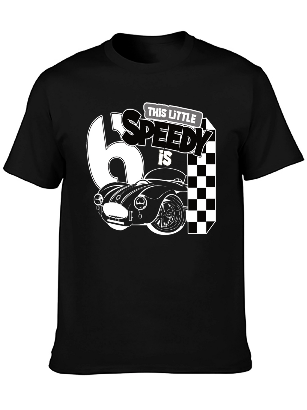 Little Speedy Car Racing Birthday Shirt