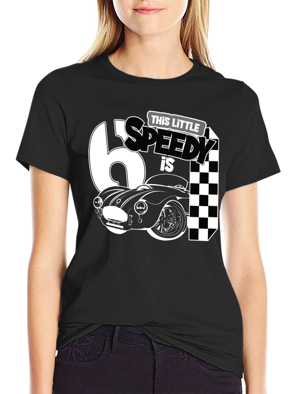 Little Speedy Car Racing Birthday Shirt