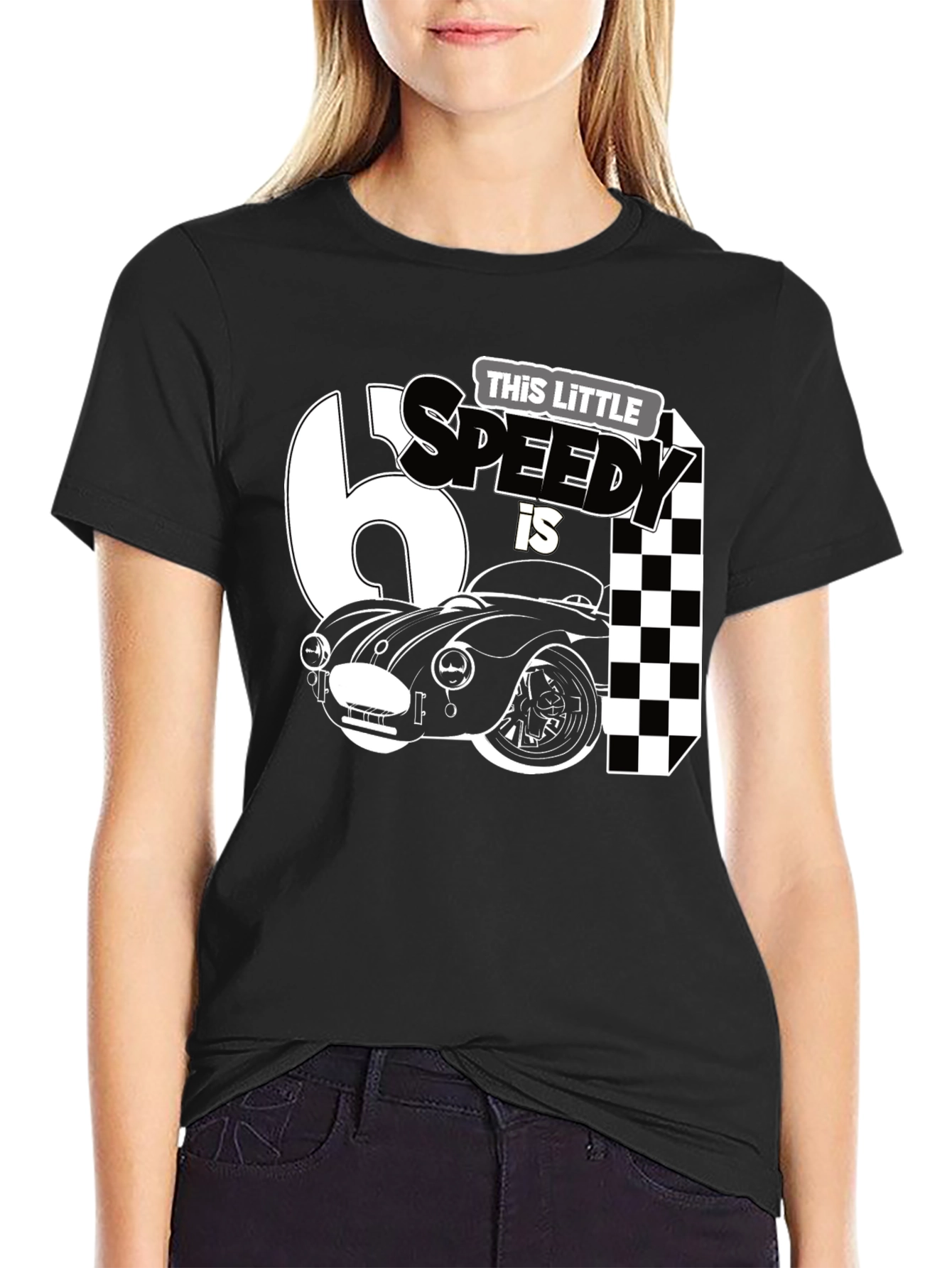 Little Speedy Car Racing Birthday Shirt