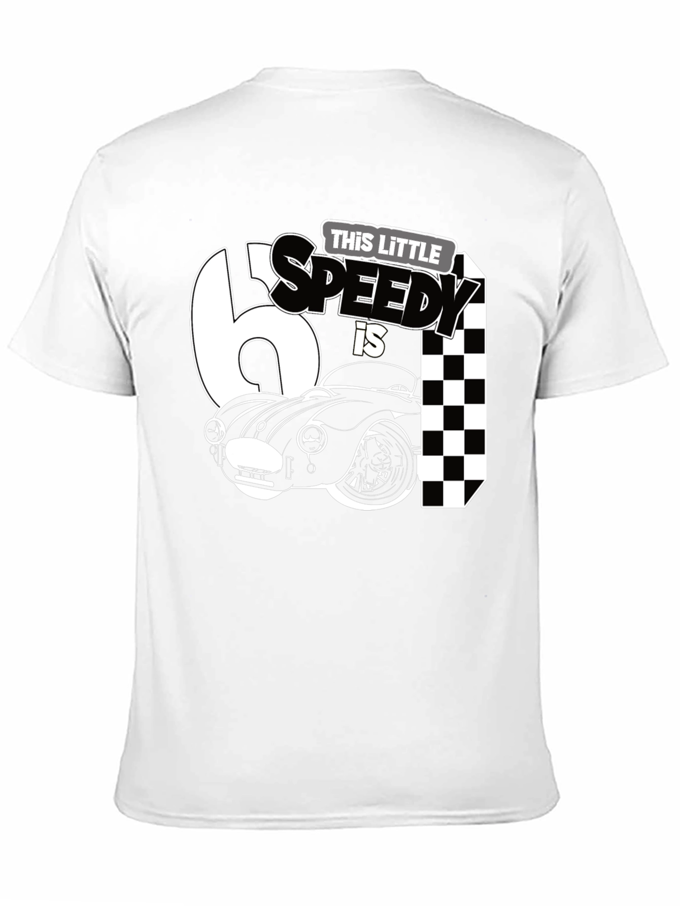 Little Speedy Car Racing Birthday Shirt