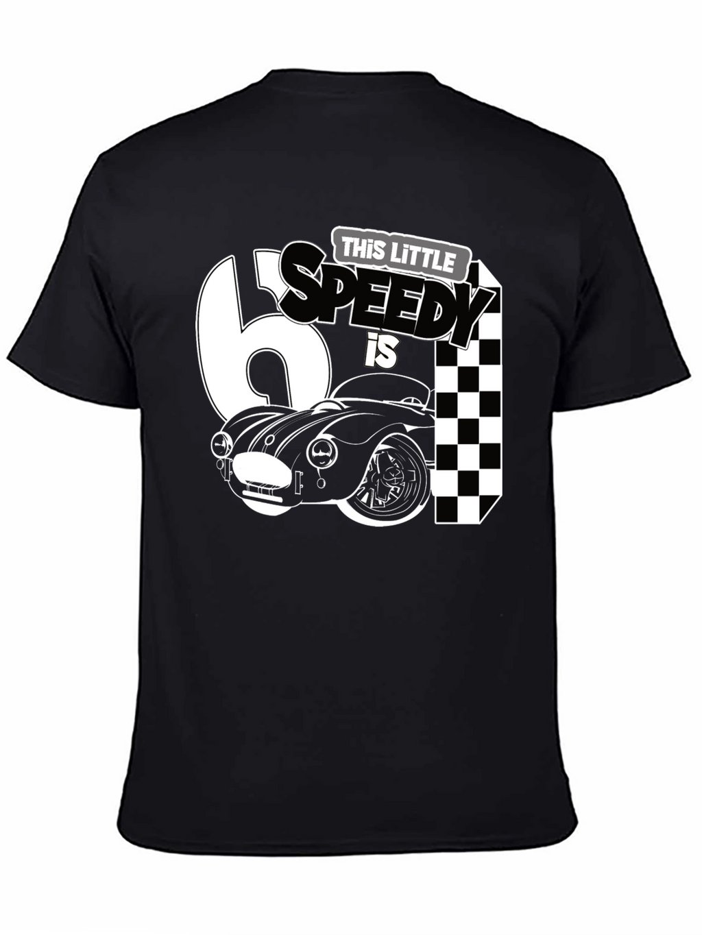 Little Speedy Car Racing Birthday Shirt