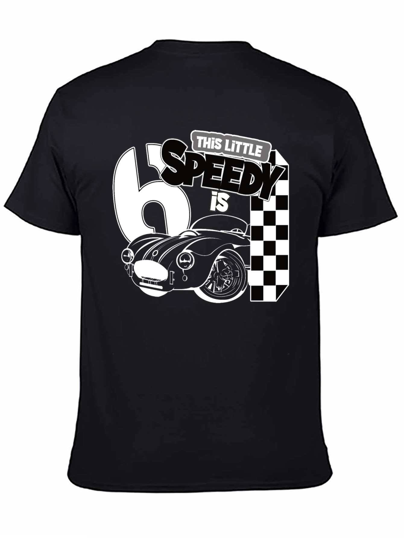 Little Speedy Car Racing Birthday Shirt