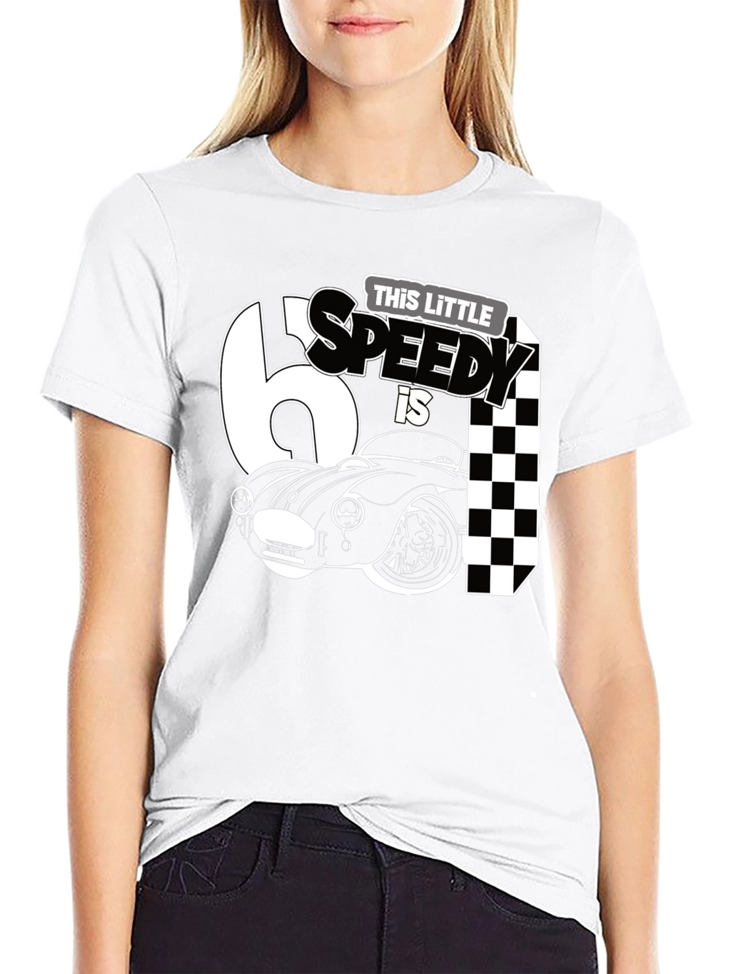 Little Speedy Car Racing Birthday Shirt
