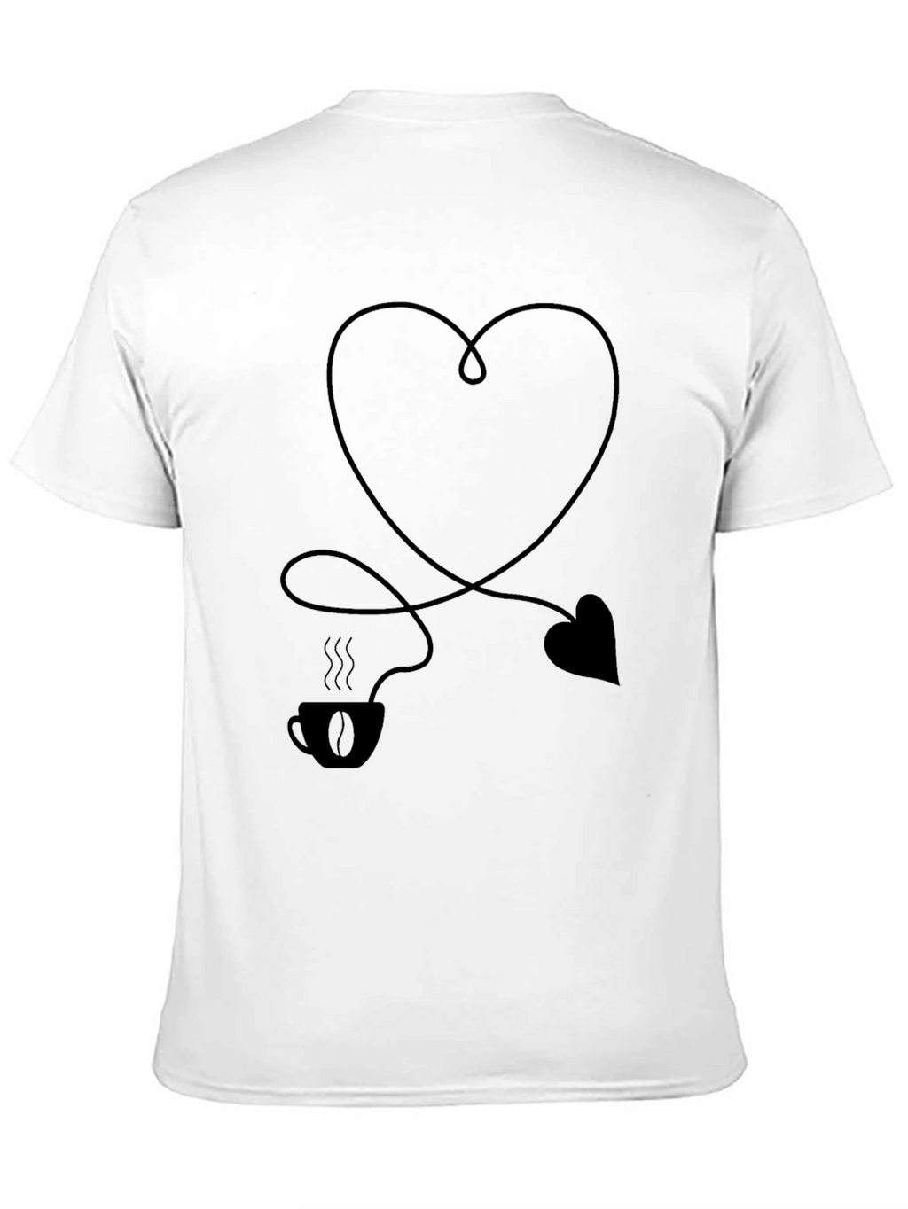 Coffee Heart Graphic T-Shirt - Love Your Brew