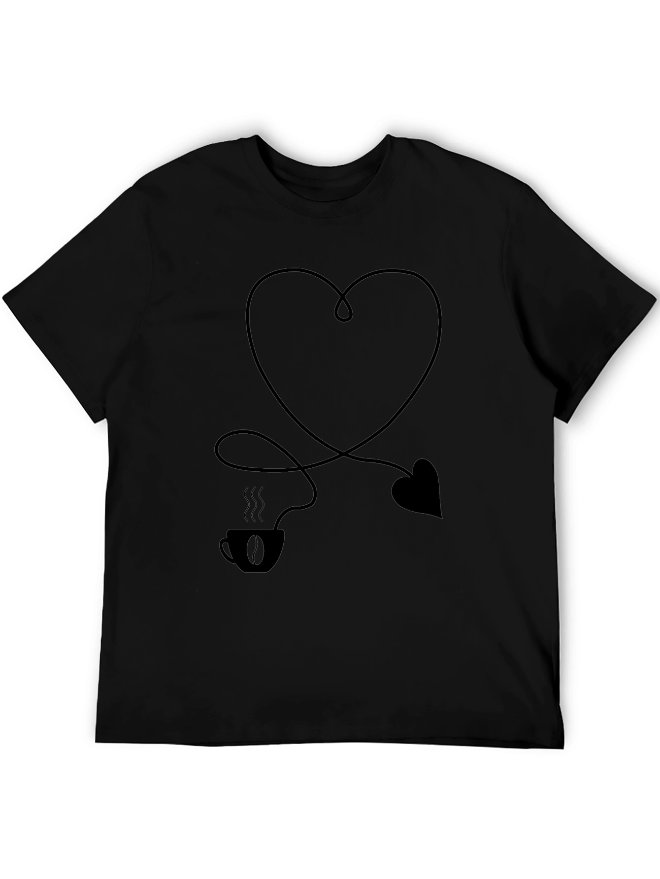 Coffee Heart Graphic T-Shirt - Love Your Brew