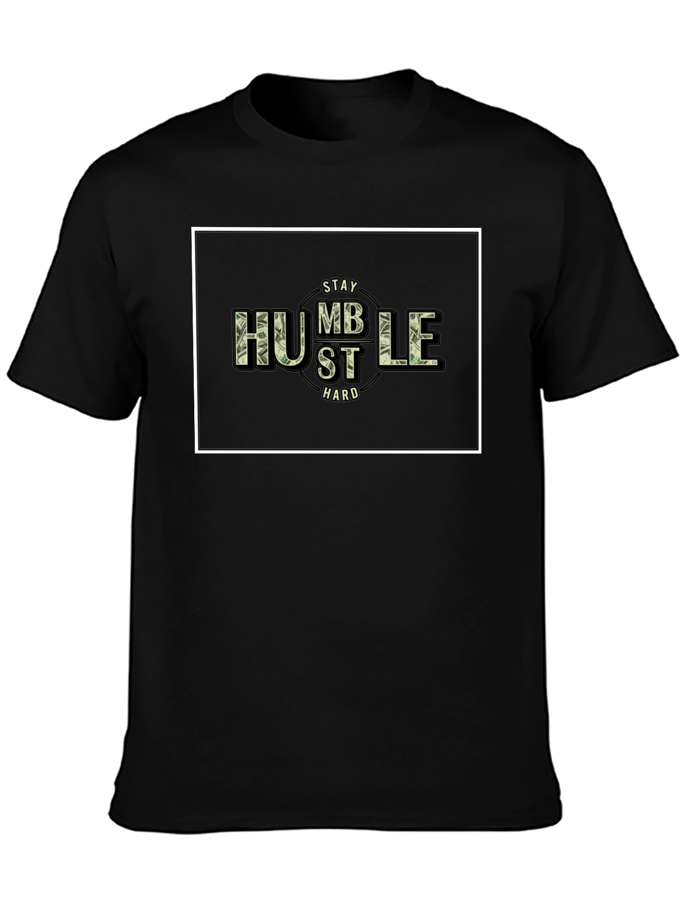 Stay Humble Hustle Hard Black T-Shirt