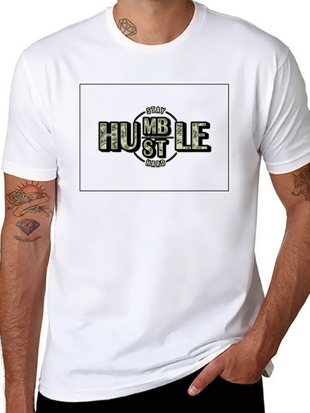 Stay Humble Hustle Hard Black T-Shirt