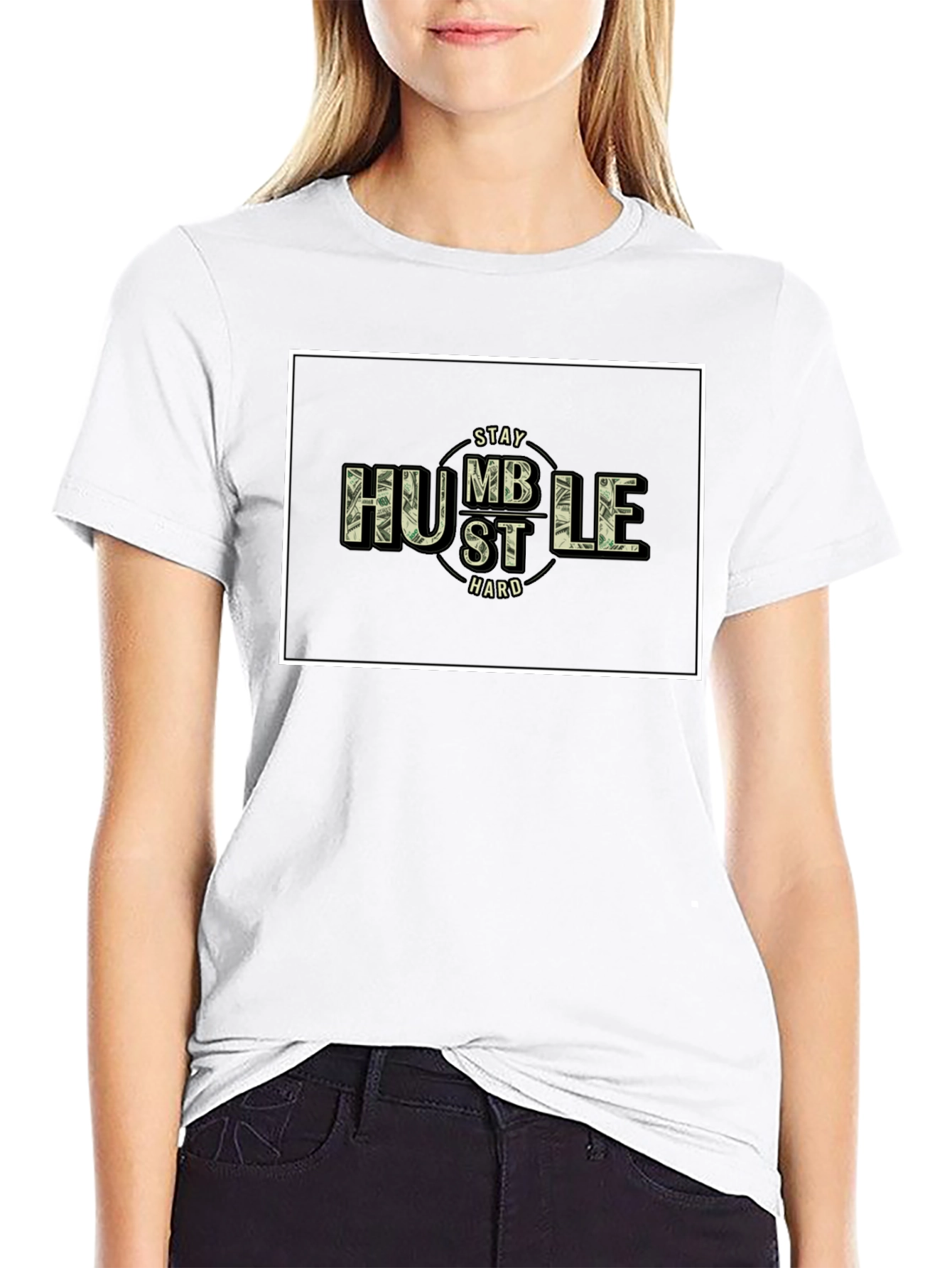 Stay Humble Hustle Hard Black T-Shirt