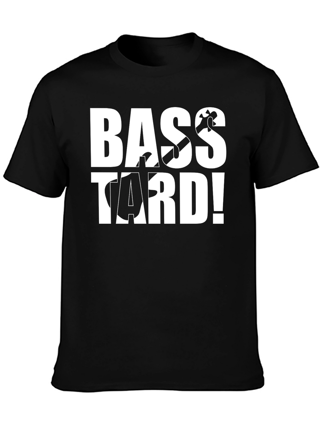 Bass-tard Black Graphic T-Shirt