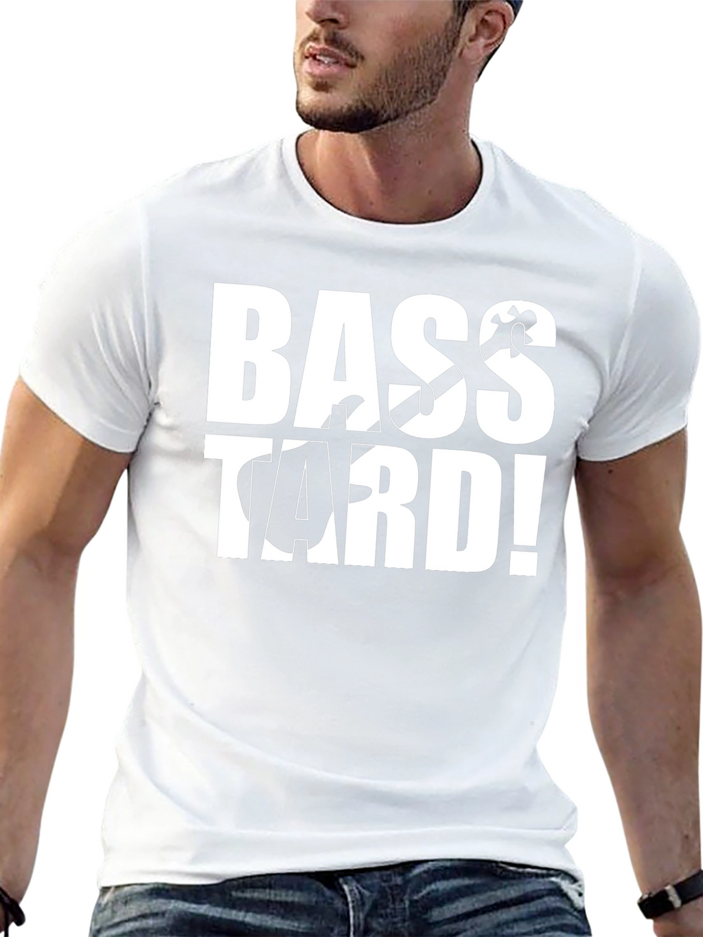 Bass-tard Black Graphic T-Shirt
