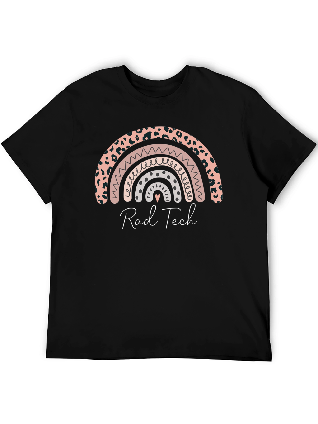 Rad Tech Rainbow Graphic Tee - Soft Black Shirt