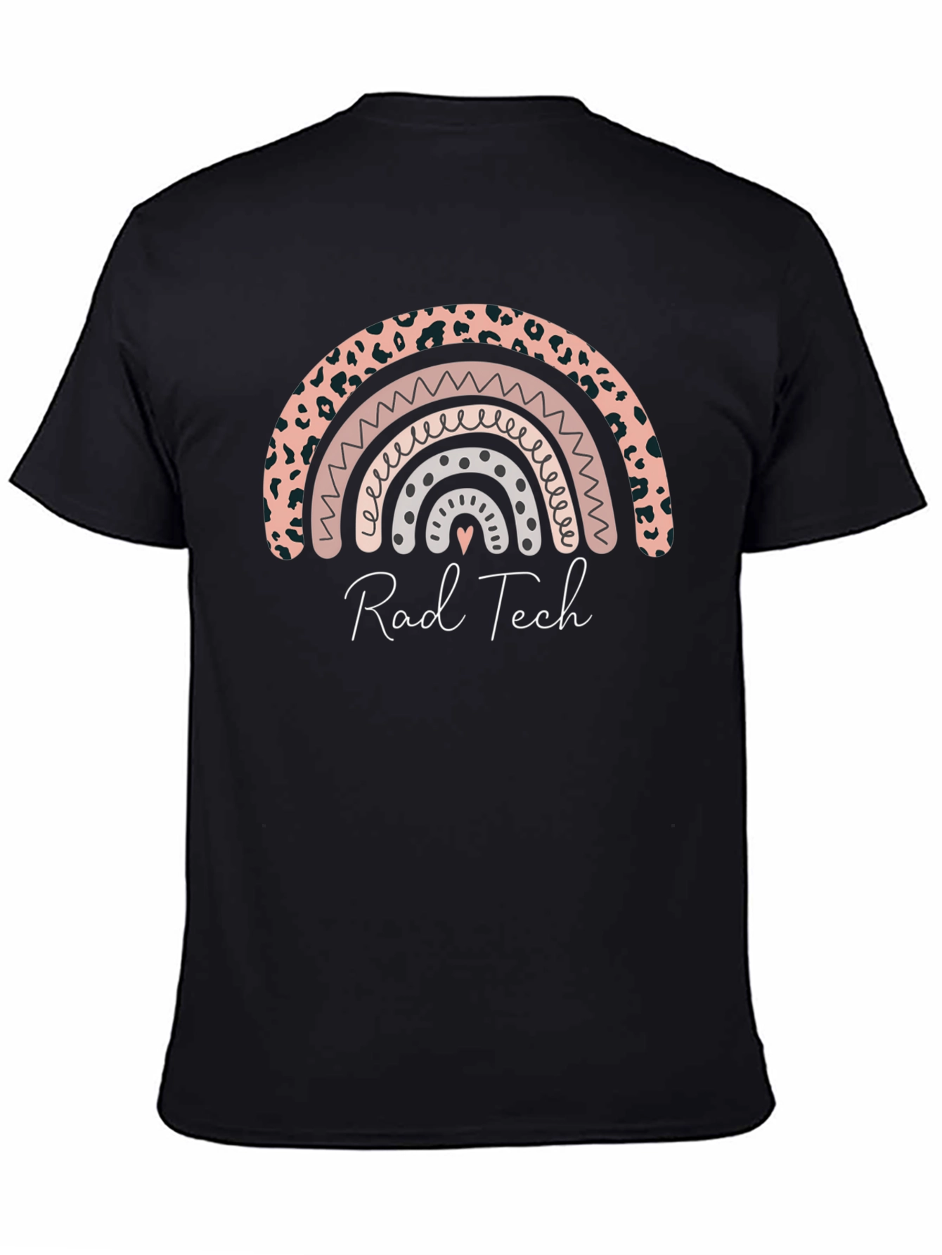 Rad Tech Rainbow Graphic Tee - Soft Black Shirt