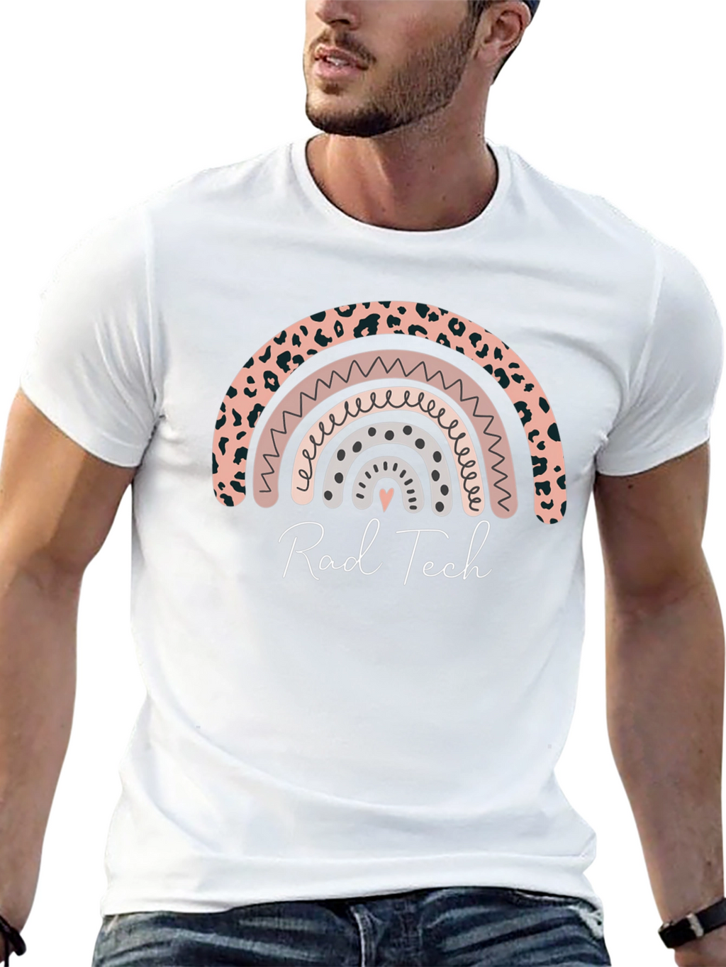 Rad Tech Rainbow Graphic Tee - Soft Black Shirt