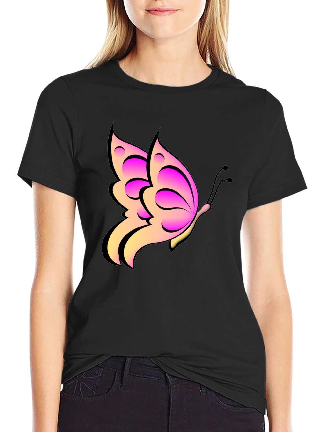 Butterfly Graphic Print Tee