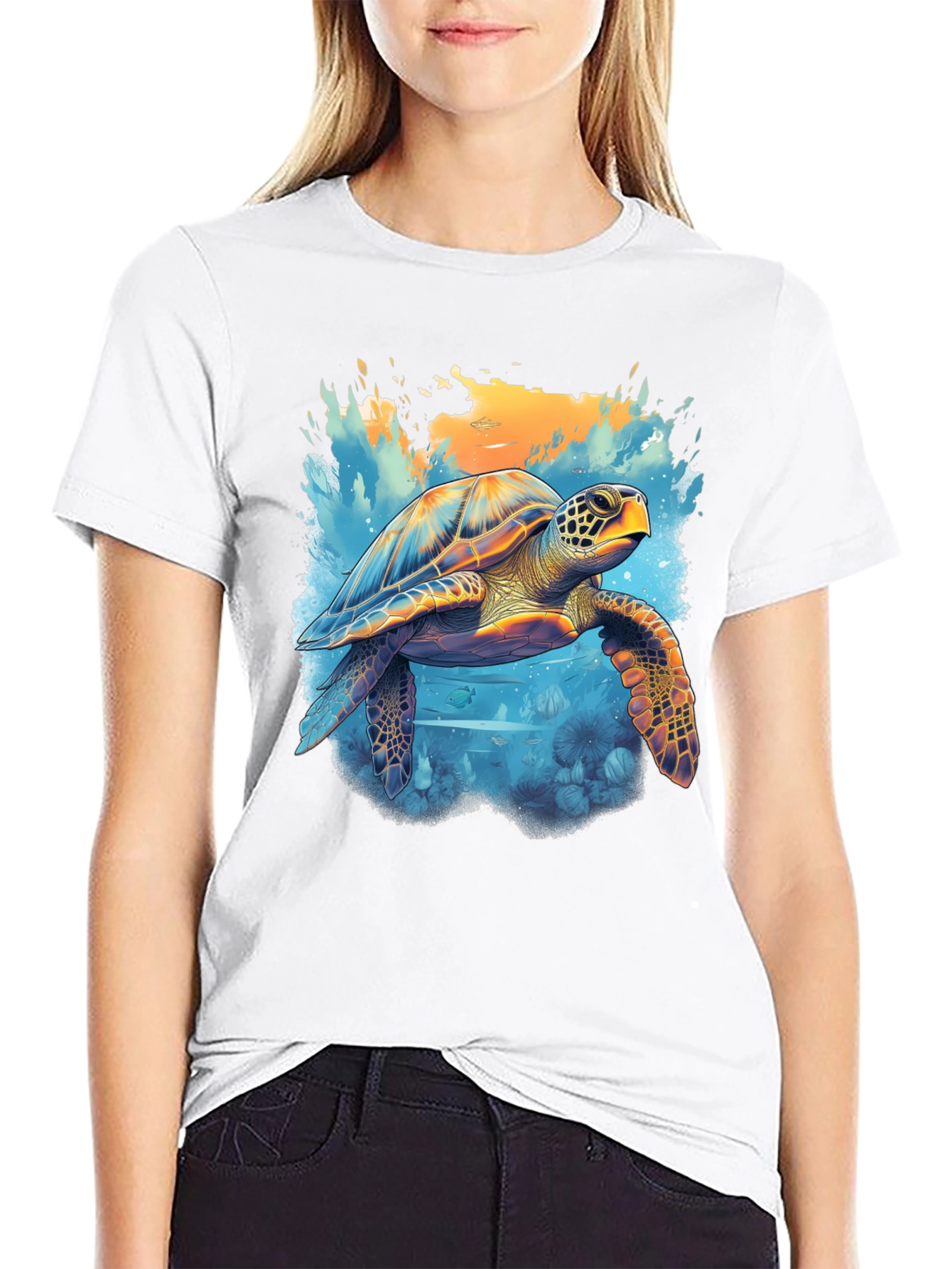Sea Turtle Graphic Tee - Ocean Lovers T-Shirt