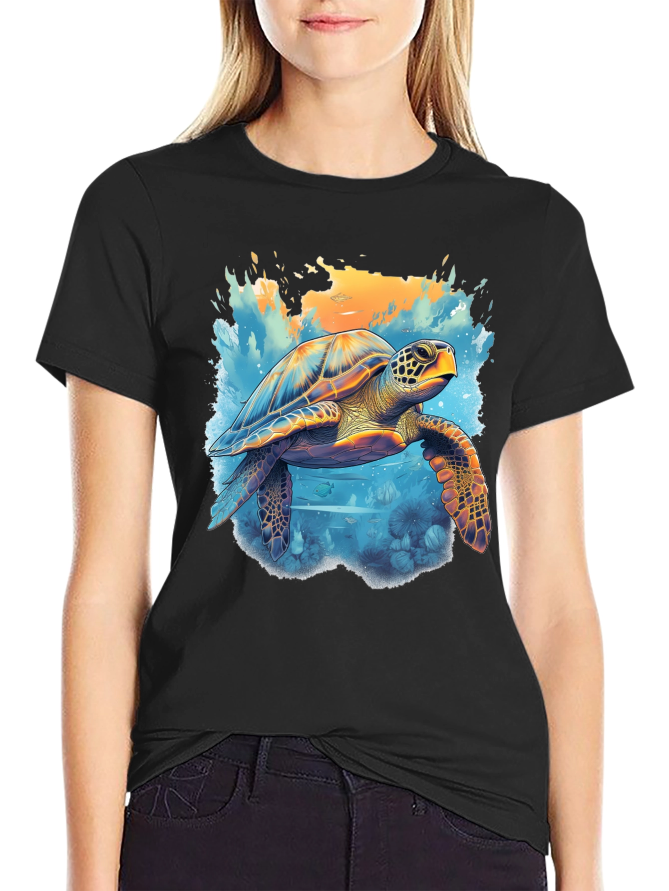 Sea Turtle Graphic Tee - Ocean Lovers T-Shirt