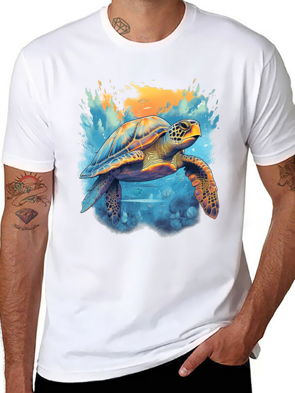 Sea Turtle Graphic Tee - Ocean Lovers T-Shirt