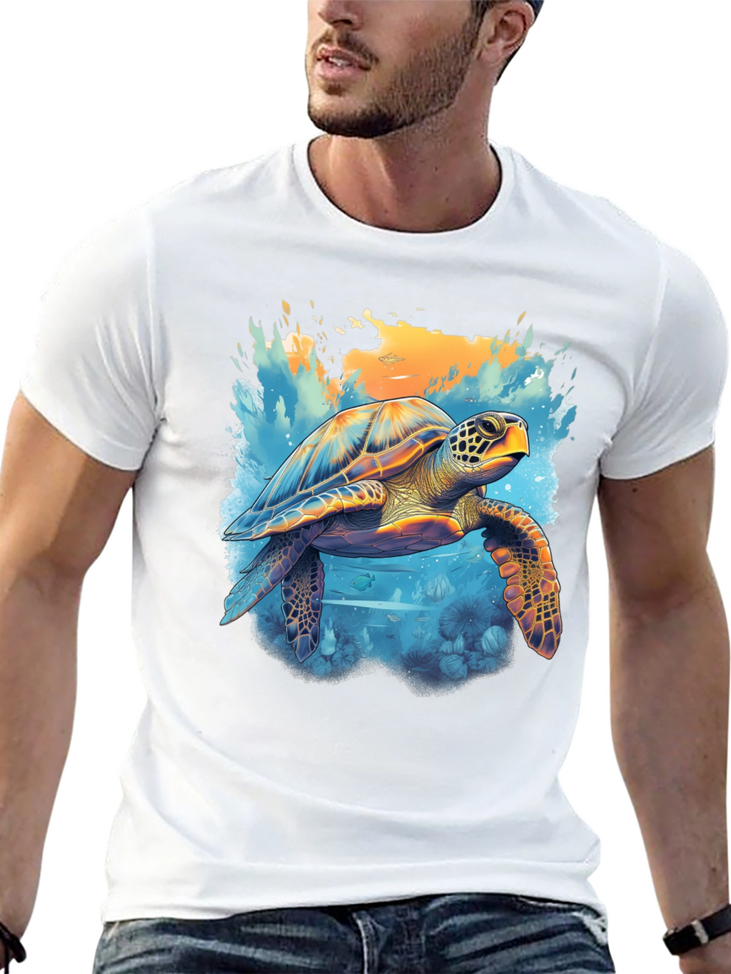 Sea Turtle Graphic Tee - Ocean Lovers T-Shirt