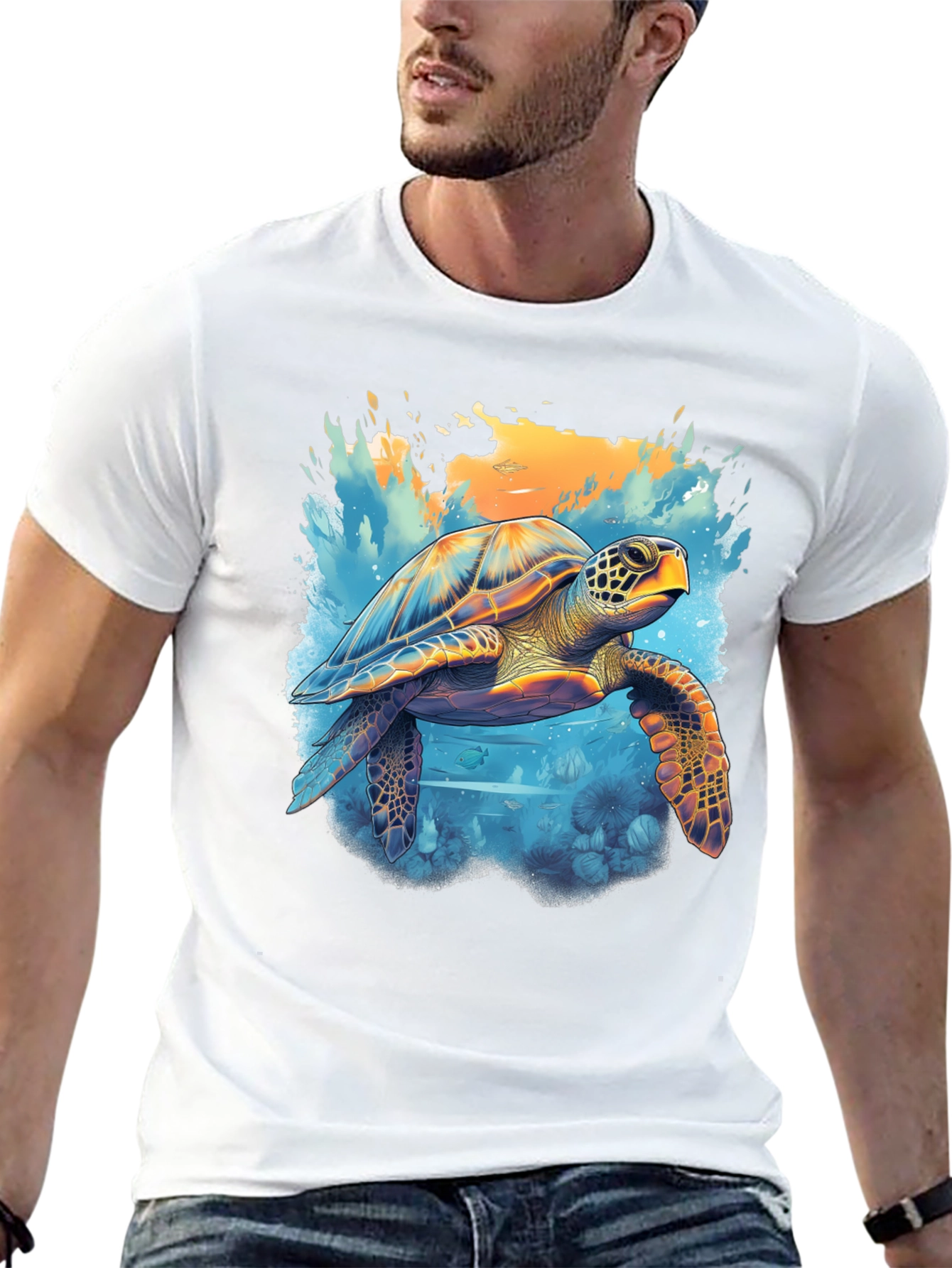 Sea Turtle Graphic Tee - Ocean Lovers T-Shirt