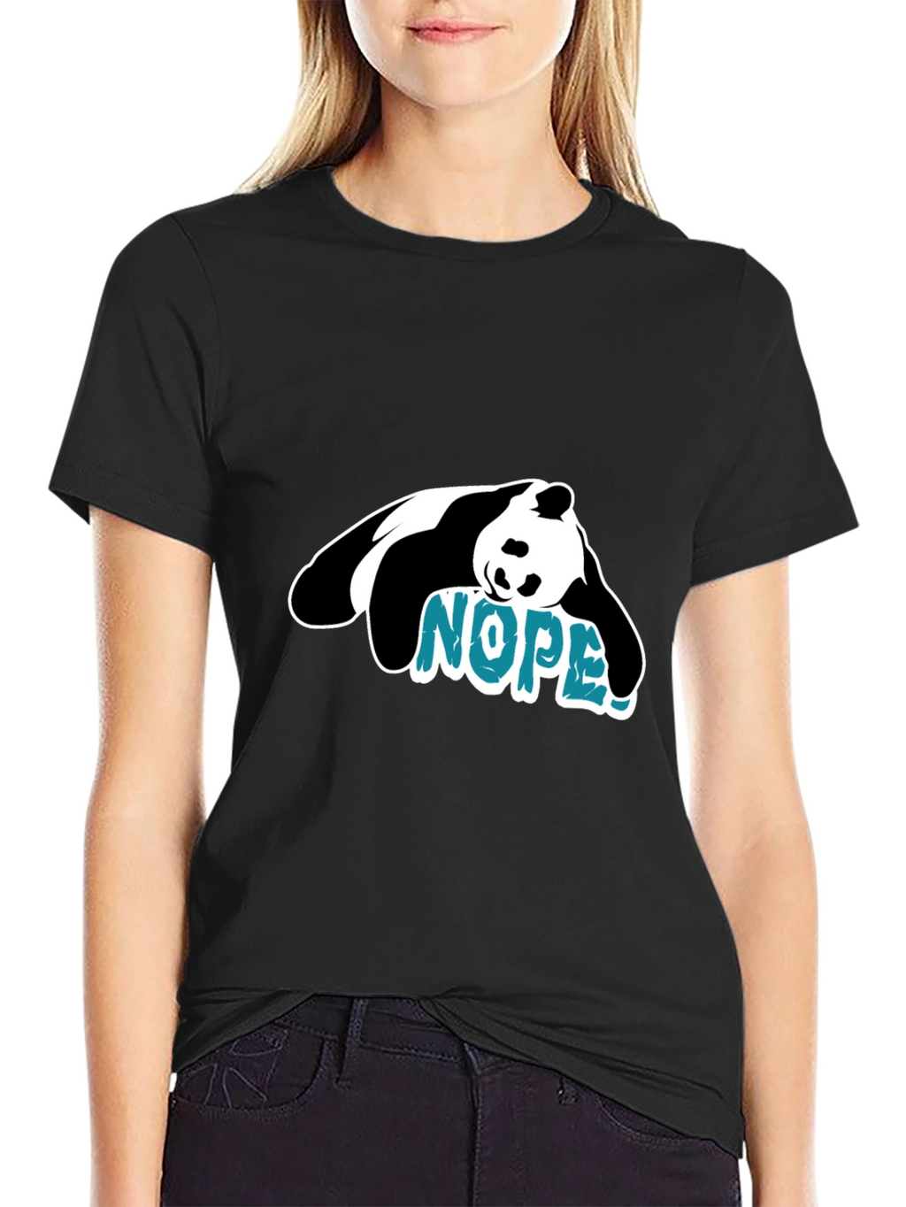 Nope Panda Graphic Tee - Lazy Day Vibes