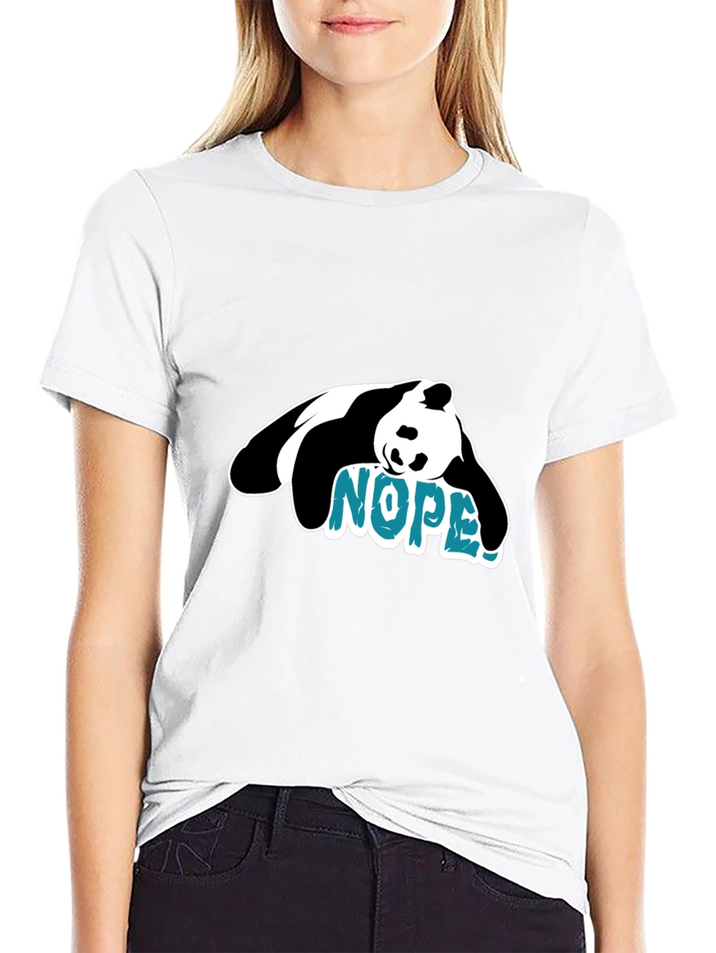 Nope Panda Graphic Tee - Lazy Day Vibes