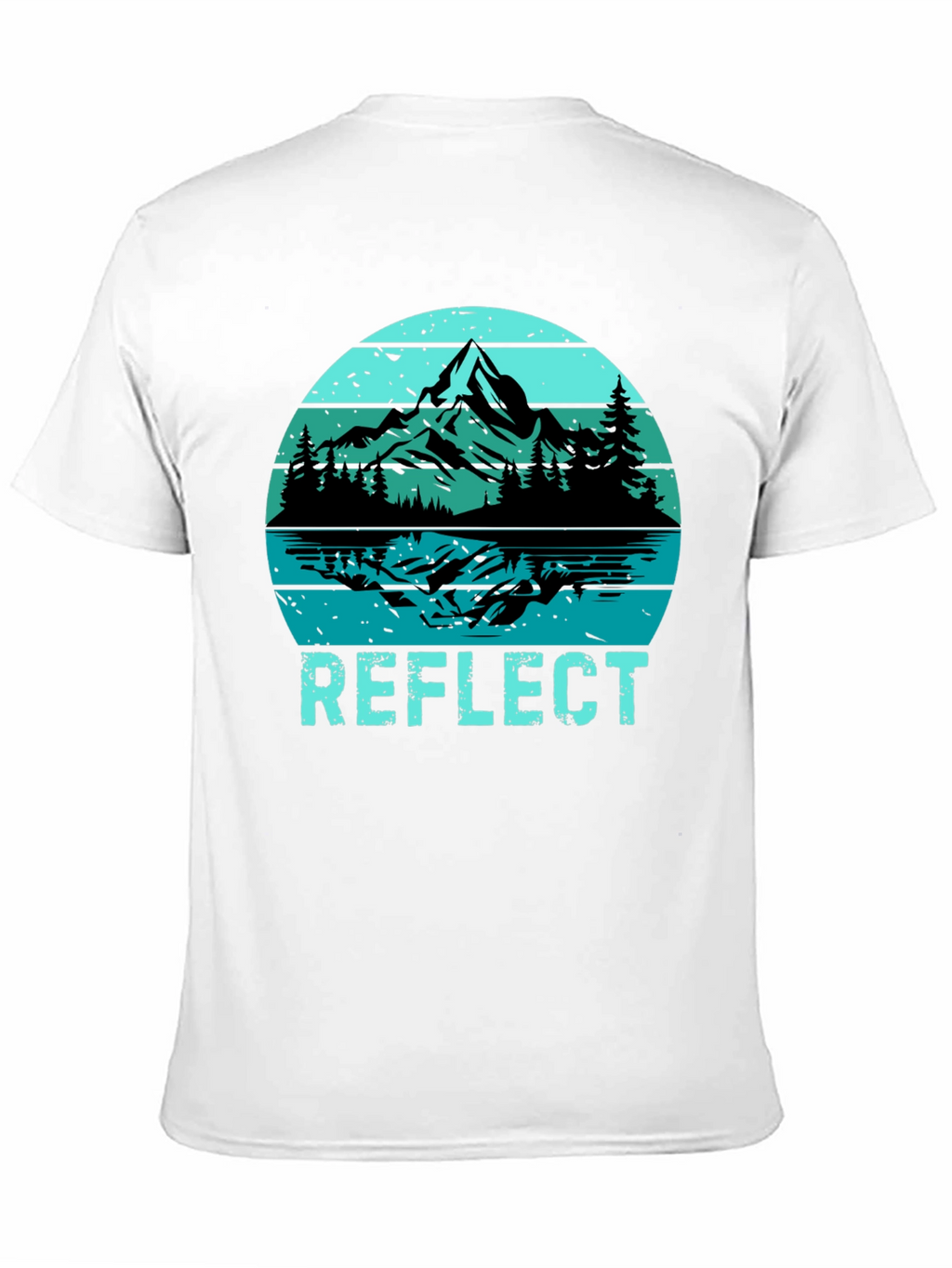 Reflect Graphic T-Shirt: Mountain Lake Design