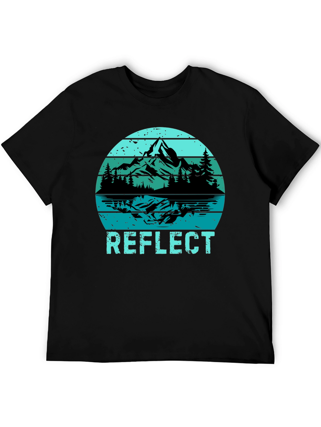 Reflect Graphic T-Shirt: Mountain Lake Design
