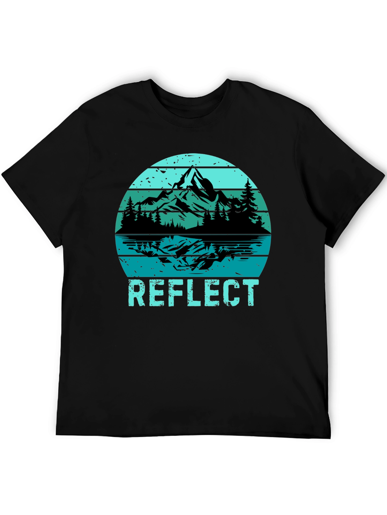 Reflect Graphic T-Shirt: Mountain Lake Design