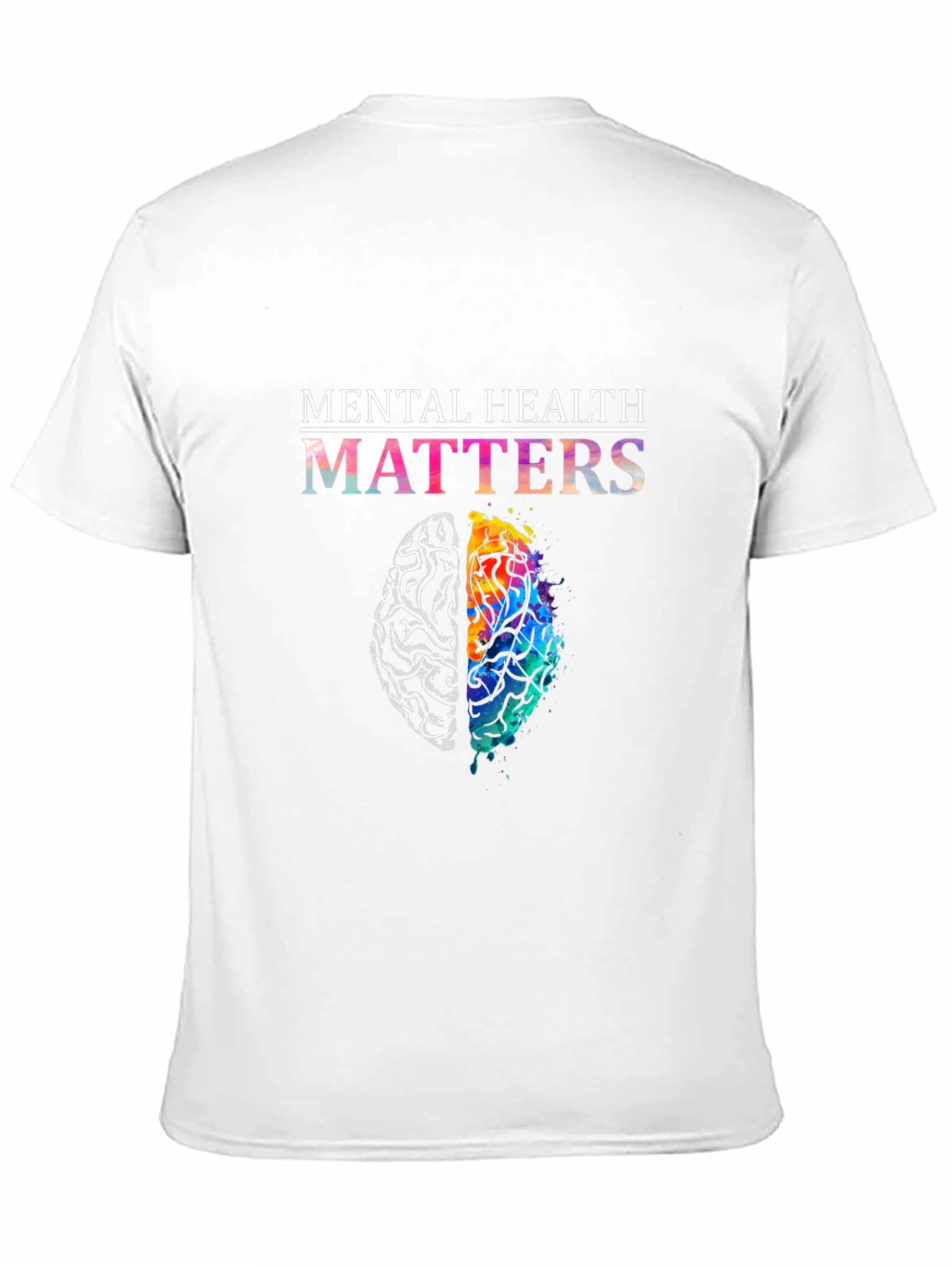 Mental Health Matters Brain Graphic T-Shirt