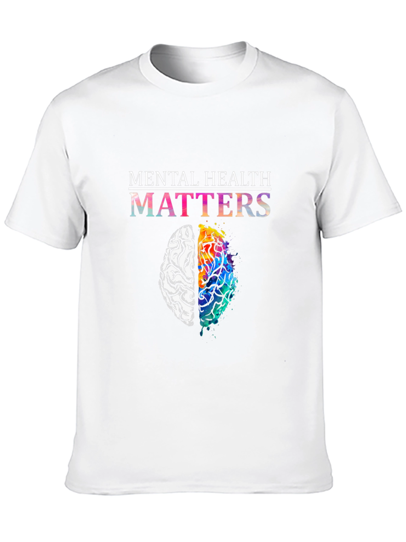 Mental Health Matters Brain Graphic T-Shirt