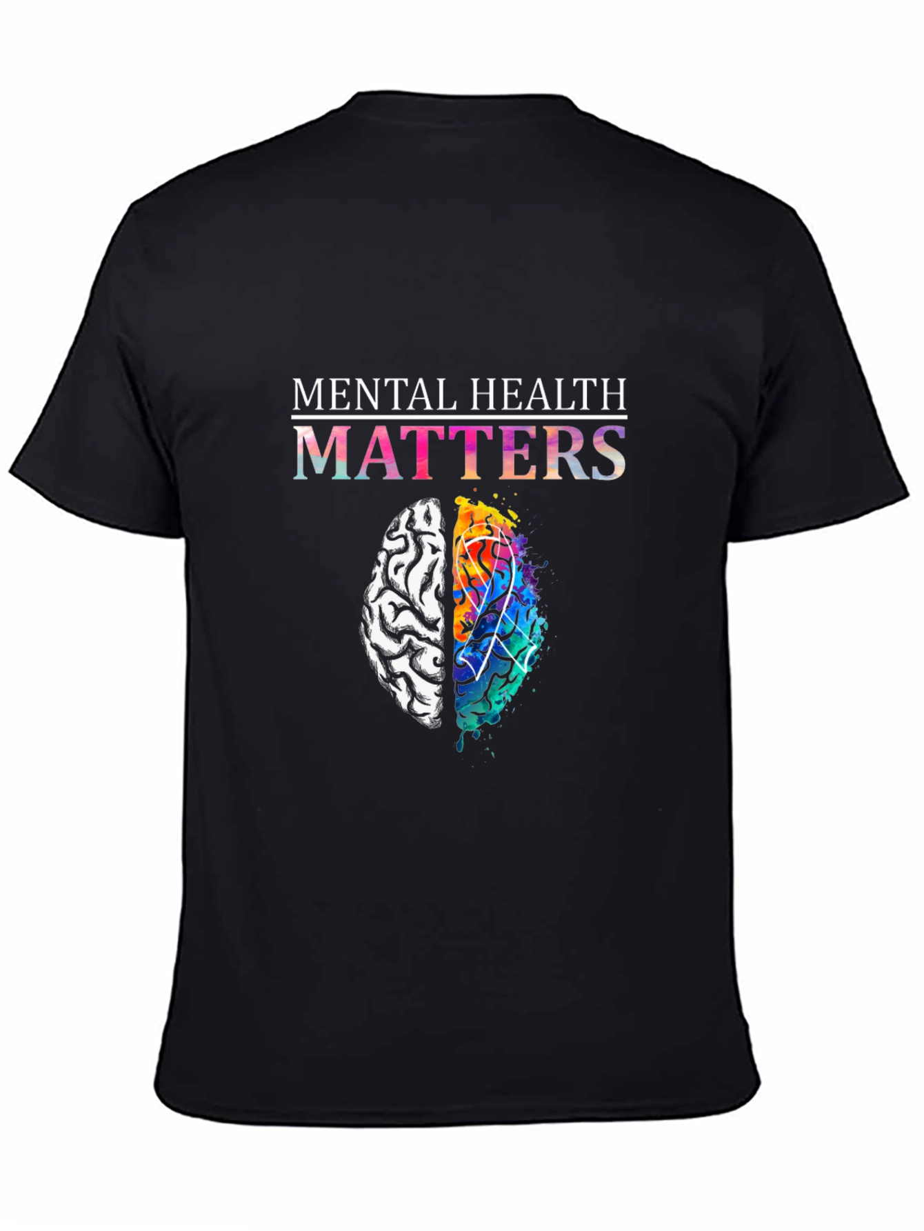 Mental Health Matters Brain Graphic T-Shirt