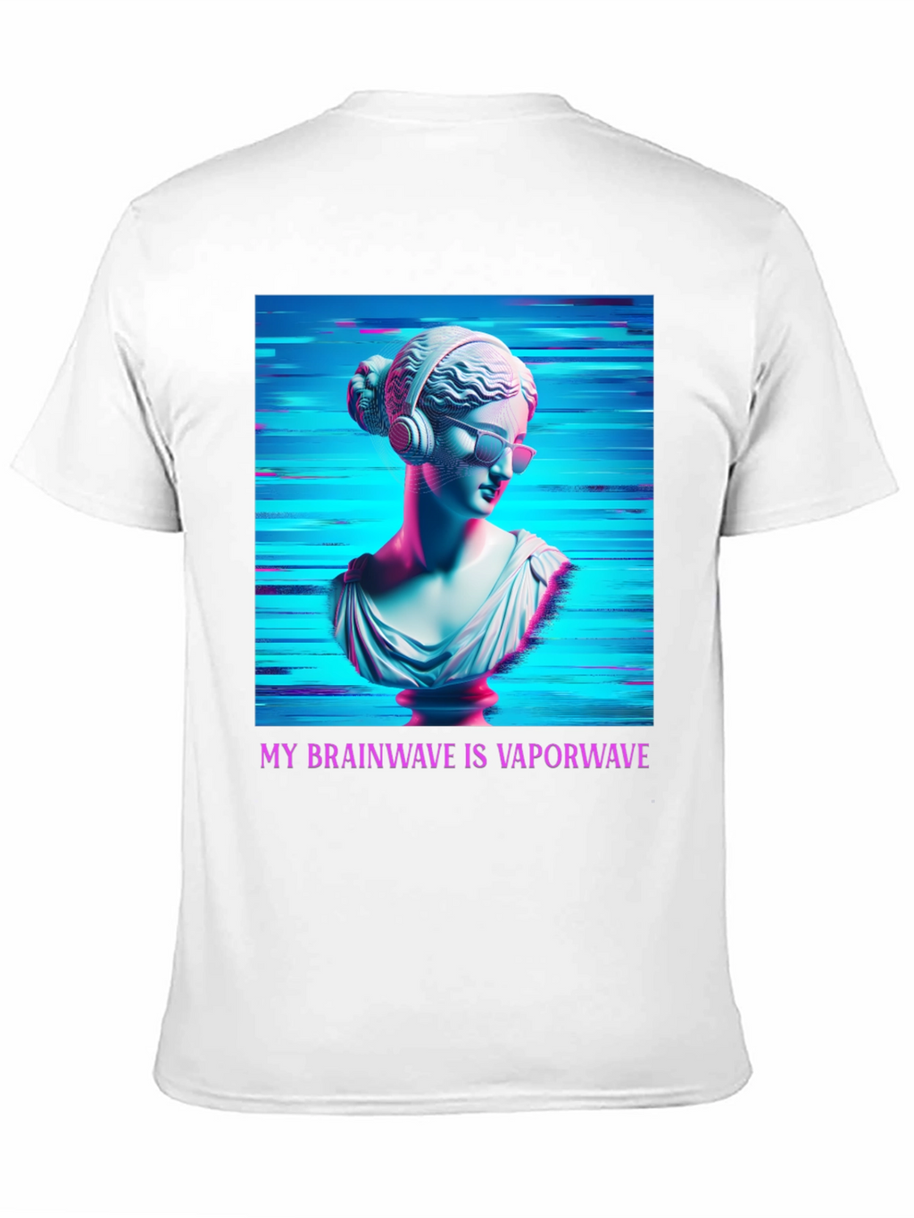 Vaporwave Brain T-Shirt - Aesthetic Greek Bust